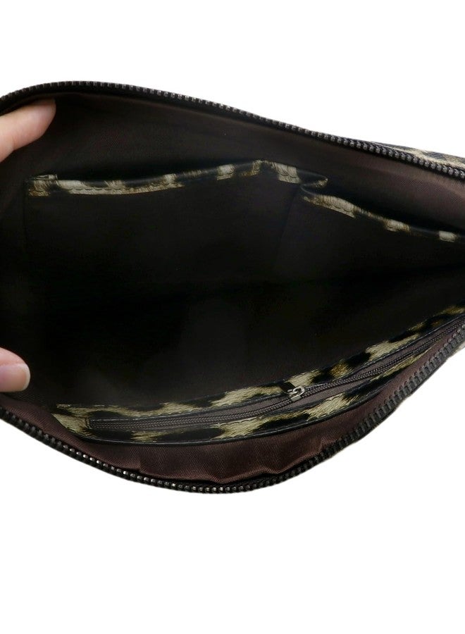 Suillty Women's Oversized Snakeskin Cow Print Clutch Envelope Bag Messenger Handbag Tote Wristlet Bag - Image 3