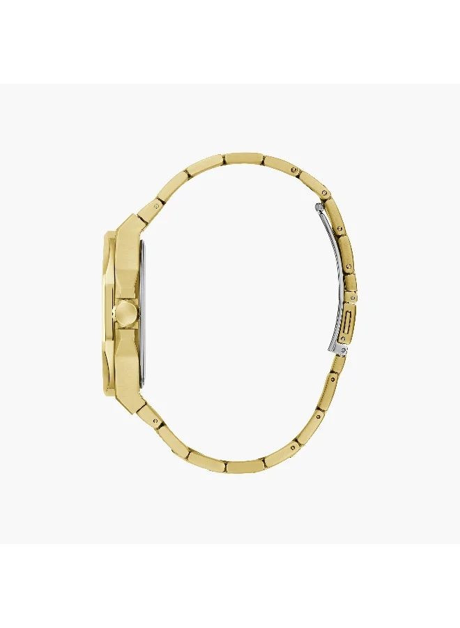 جس Gold Analog Watch for Men