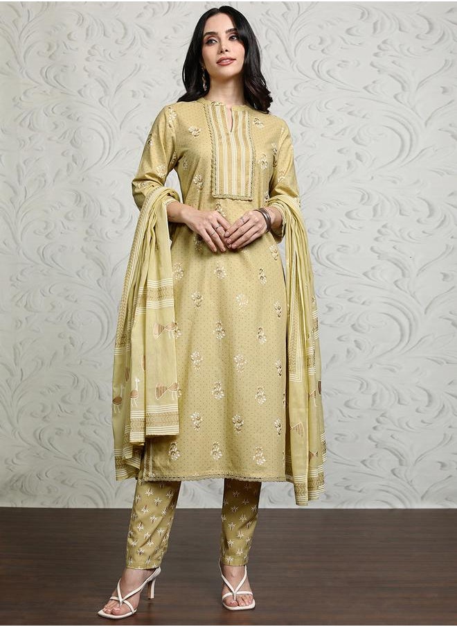 Vishudh Women Multicolor Printed Cotton Kurta Set by Styli  - Image 1