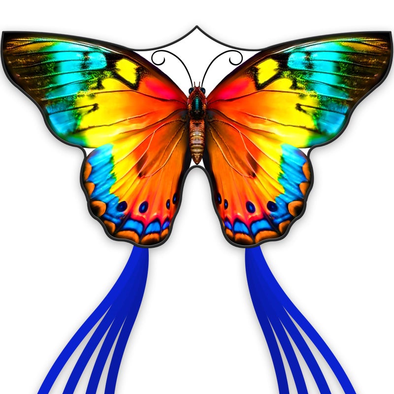 SGftre Butterfly Kites for Kids and AdultsExtremely Easy to Fly for BeginnersSingle Line String with Tail for Beach Flying Kites for Outdoor Trip Park Family GameFlower Splendour Butterfly - Image 3