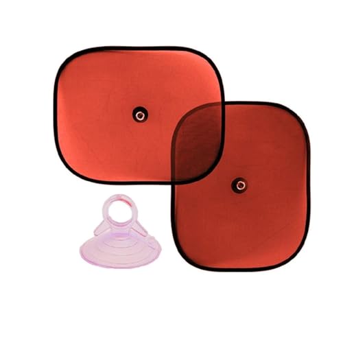 Vocado 41809 Red Car Side Window Stick On Sunshade for I10 (Set of 2, Red) - Image 1