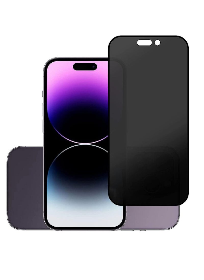 Super Tempered Glass Screen Protector Anti-Spy Privacy Designed For iPhone 14 Pro Max Full Glue Edge to Edge Full Screen Coverage And Bubble Free - Image 1