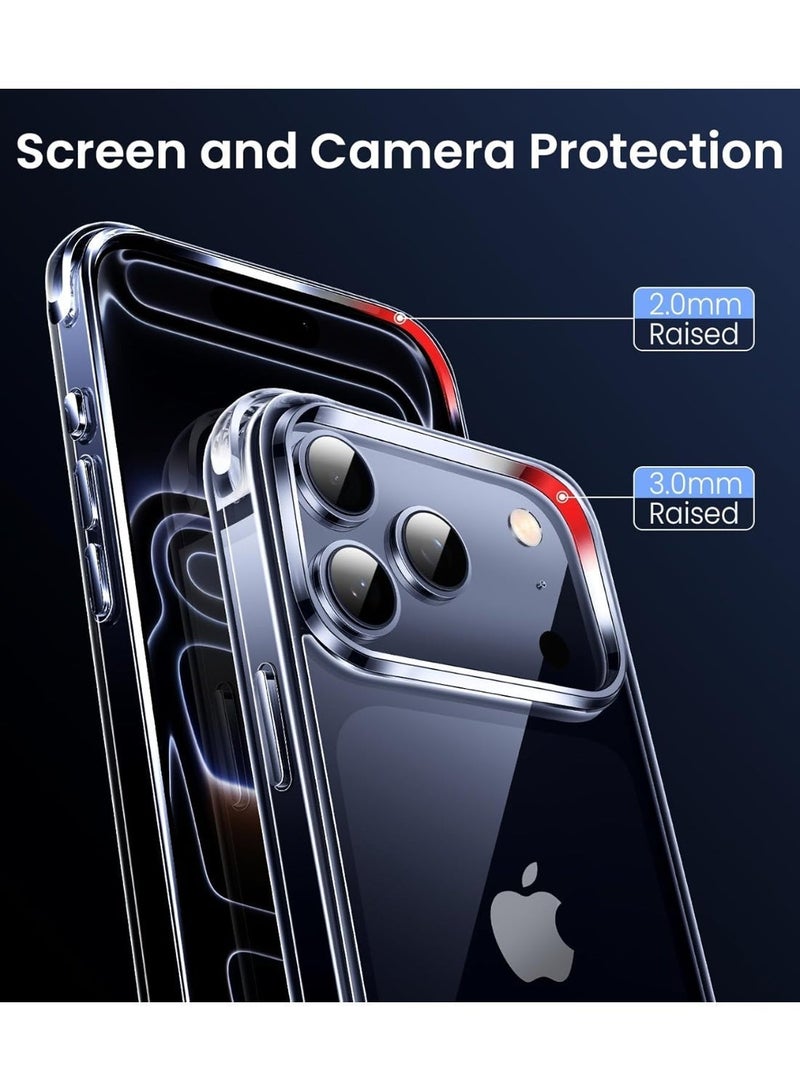 Premium iPhone 17 Pro Max Clear Case Soft Flexible Silicone TPU Shockproof Transparent Back Cover with Bumper Protection (Bumper, iPhone 17 Pro Max) - Image 2
