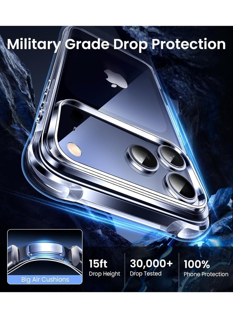 Premium iPhone 17 Pro Max Clear Case Soft Flexible Silicone TPU Shockproof Transparent Back Cover with Bumper Protection (Bumper, iPhone 17 Pro Max) - Image 4