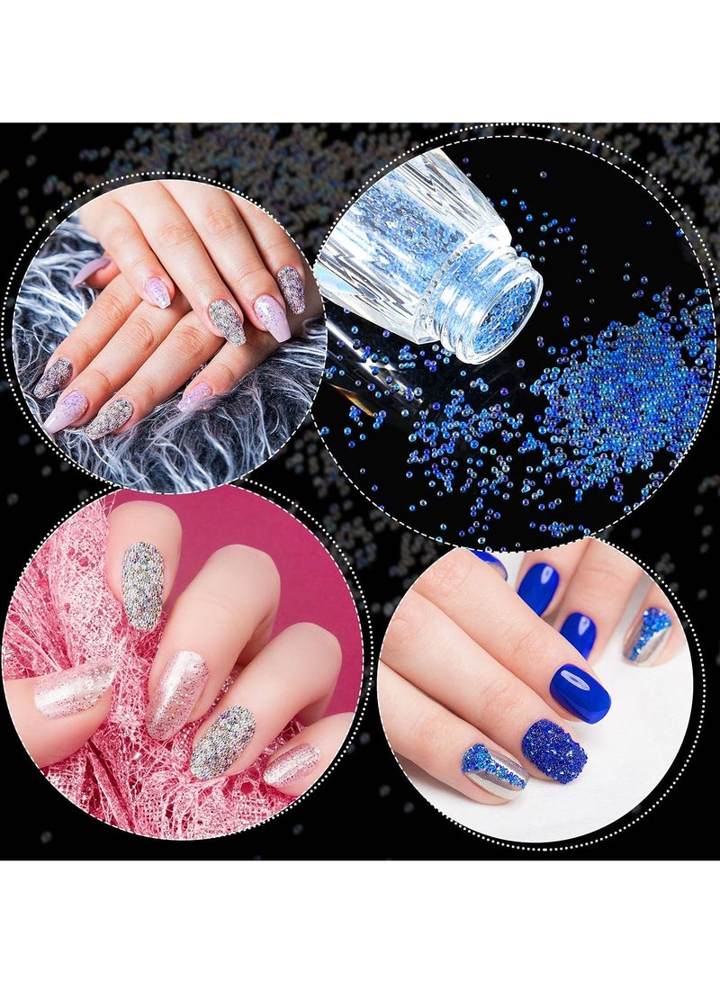 KASTWAVE 10 زجاجات من حبات الكافيار للأظافر، بلورات بيكسي ميكرو نيل، حبات زجاجية ملونة من الكافيار الميكرو، زينة أظافر ثلاثية الأبعاد متعددة الألوان، بلورات بيكسي ميكرو نيل للأظافر، DIY - Image 4