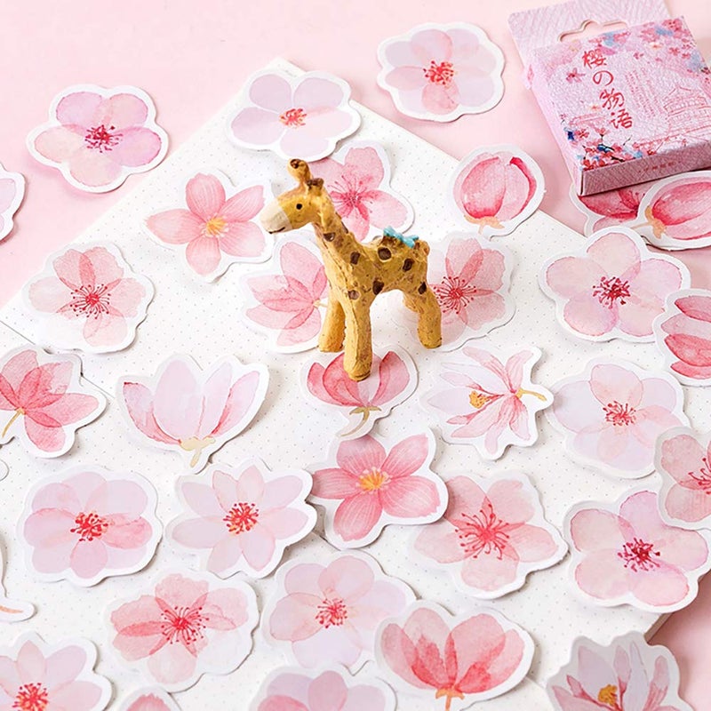 Doraking 45PCS Small Scrapbooks Laptop Stickers, Doraking Boxed Flowers Monogatari Stickers for Laptop, Scrapbooking, Suitcase, Wallet - Image 5