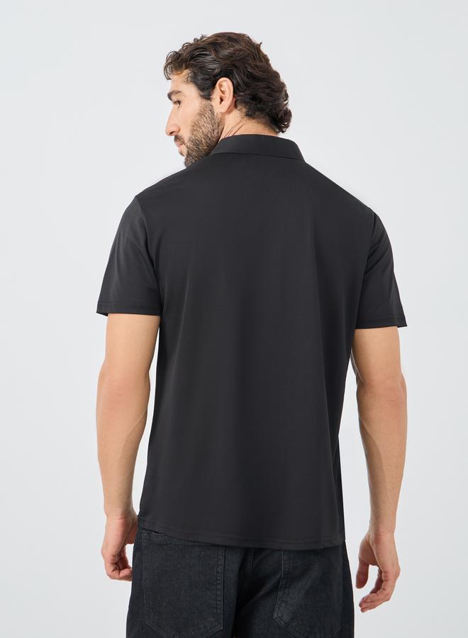 Styli Contrast Placket Regular Fit Polo T-Shirt - Image 4