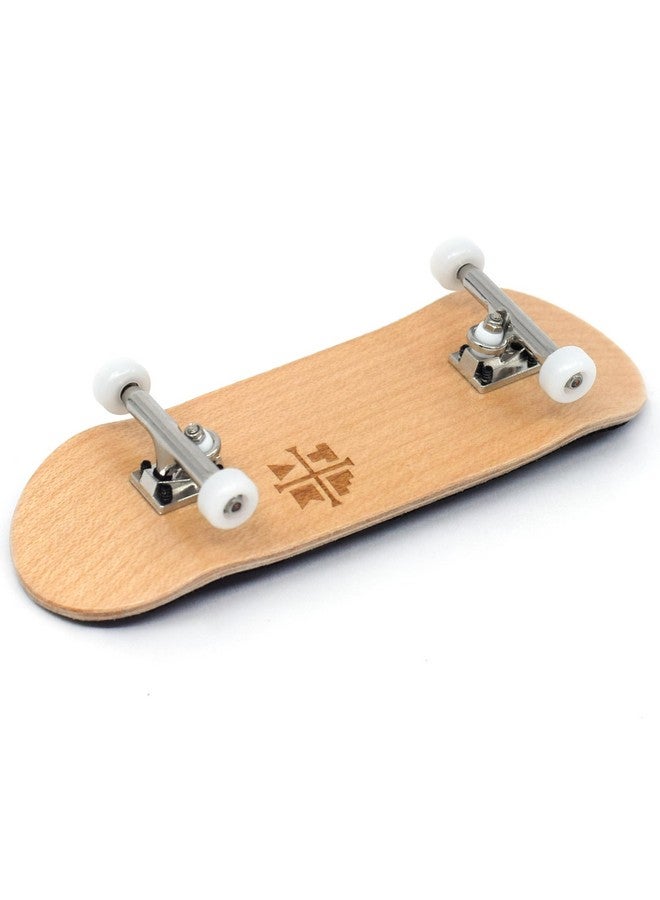 Teak Tuning 32mm Pro Fingerboard Complete - Fully Assembled with Pro Level Components - Pro Shaped Wooden Deck (32x97mm), UltraSpin Bearing Wheels, Prodigy Gen2 Trucks - Real OG Classic Maple - Image 2