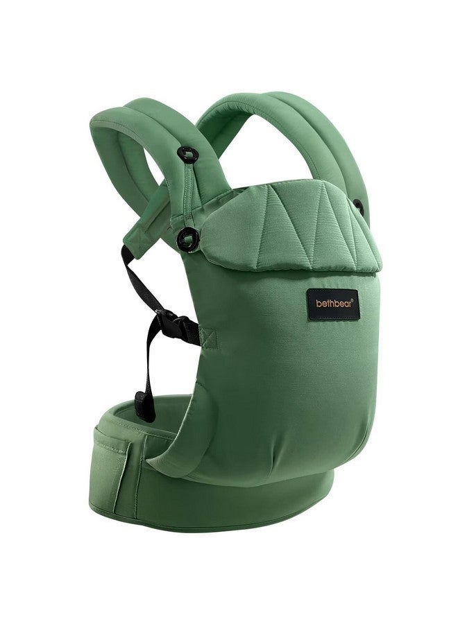 BethBear Baby Carrier for Newborn to Toddler 7-45 lbs with Natural Material, Ergonomic Design,Versatile and Adjustable,Hands Free for Moms&Dads,Green - Image 1