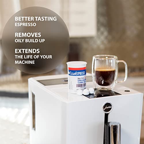 CleanEspresso - 25 Cleaning Tablets Designed For Jura Coffee Machines - 3.5g Dual Cycle Espresso Machine Cleaning Tablets for Jura Espresso Machines - Coffee Maker Cleaner - Image 4