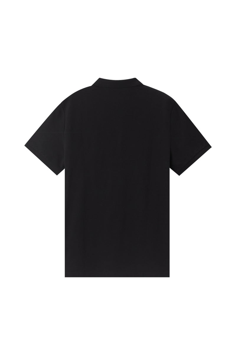 جيوردانو بولو رجالي بقصة ضيقة من البيكيه - أسود - Image 2