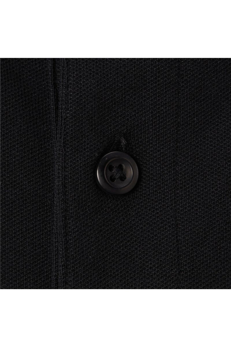 جيوردانو بولو رجالي بقصة ضيقة من البيكيه - أسود - Image 4