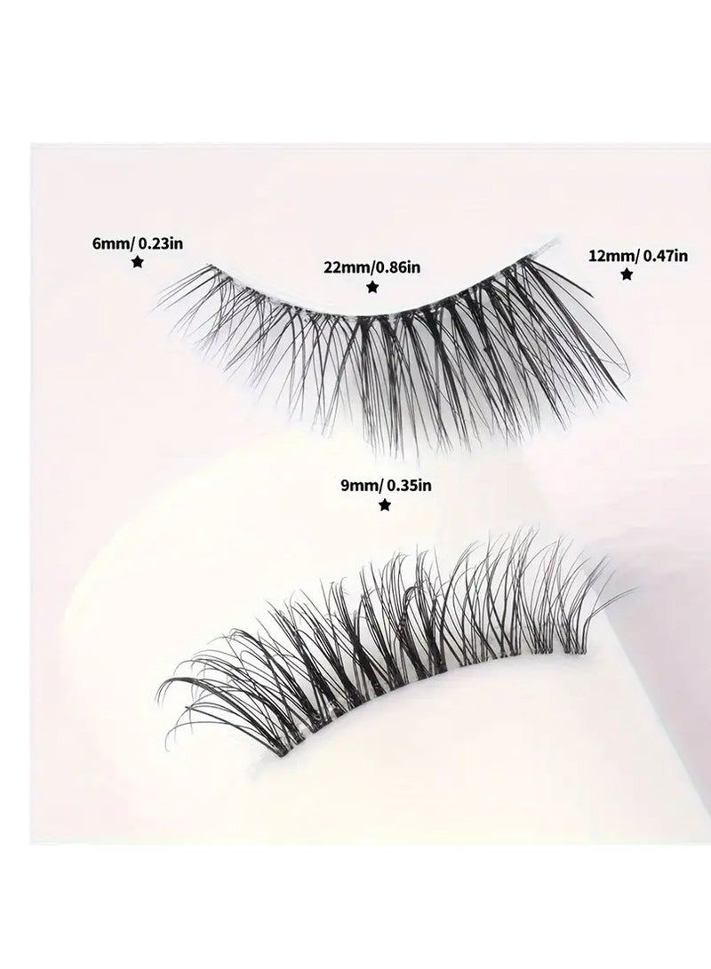 مجموعة وصلات رموش صناعية ثلاثية الابعاد ناعمة فردية ثلاثية الابعاد  0.07 بتجعيد D للاستخدام الاحترافي في صالونات التجميل، Mix 7-15 ملم (7-15 ملم) D كيرل-0.07 - Image 2