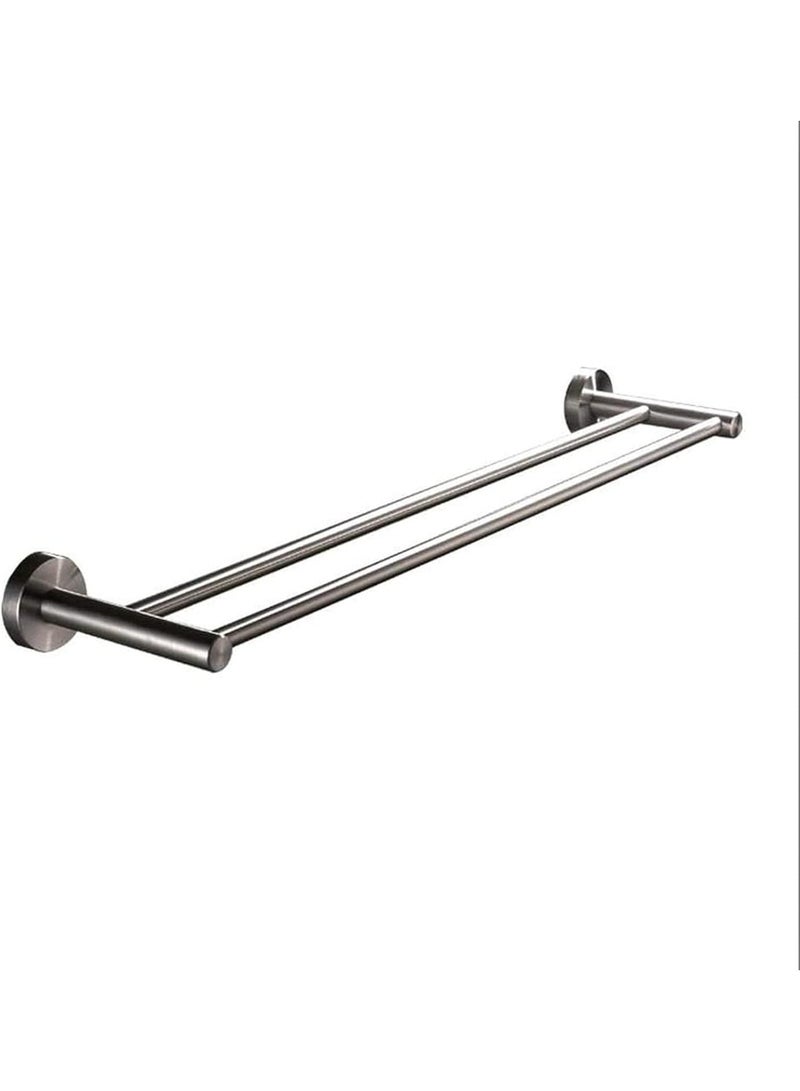 Towel Shelf Multi-Function Towel Rack Stainless Steel Towel Storage Wall Mounted Bath Towel Rail, Single Towel Bar for Bathroom  - Image 1