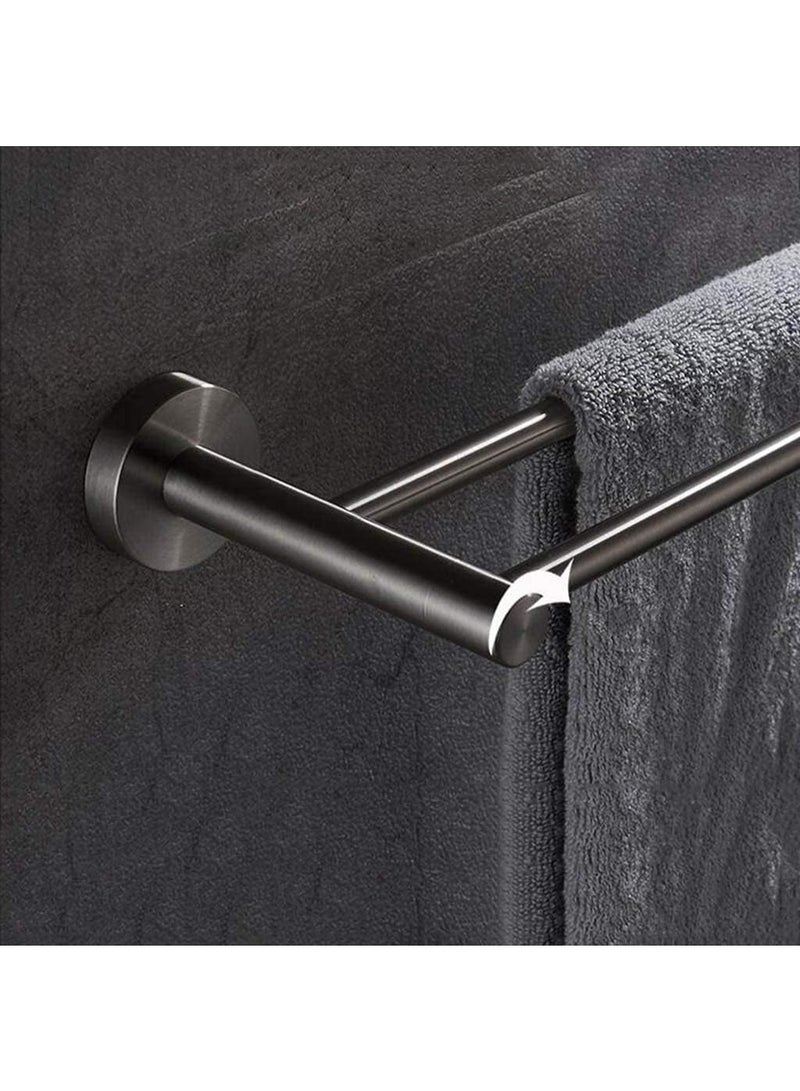 Towel Shelf Multi-Function Towel Rack Stainless Steel Towel Storage Wall Mounted Bath Towel Rail, Single Towel Bar for Bathroom  - Image 3