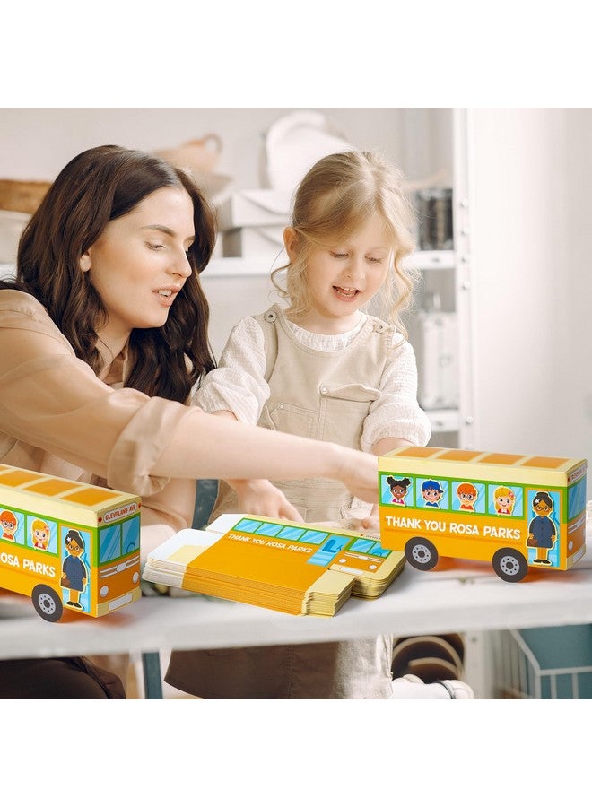 WATINC Black History Month Bus Craft Kits - 24Pcs Rosa Parks Bus Black African American DIY Craft Kit, Holiday Celebration Party Favors Supplies Home School Fun Art Activities Gifts for Kids - Image 4