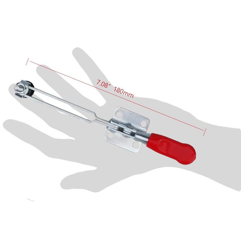 E-TING 4Pcs Hand Tool Toggle Clamp 201B-Upgrade Horizontal Clamp Antislip Quick Release Tool (Longer 201BL Toggle Clamp) - Image 5