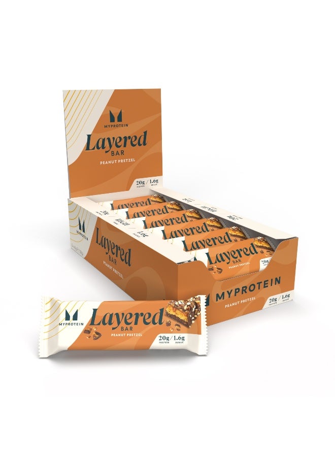 Myprotein Layered Bar Peanut Pretzel  - Image 1