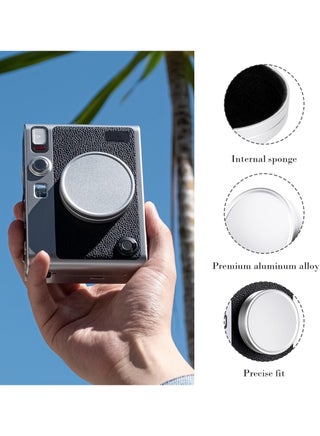 Lens Cap for Fujifilm Instax Mini Evo, Anti-Scratches Dustproof Lens Cover with Flocking Internal, Aluminium Alloy Lens Protective Cover for Fuji Instax Mini EVO Instant Camera Accessories - view 3