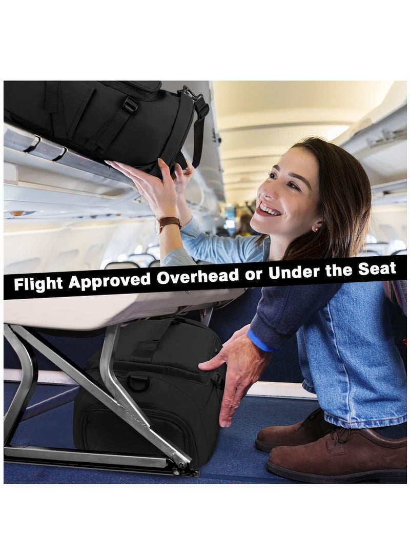 Arabest حقيبة رياضية للرجال والنساء حقيبة ظهر للسفر حقيبة ظهر مقاومة للماء للمشي لمسافات طويلة حقيبة ظهر رياضية باللون الأسود - Image 4