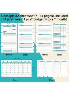 Y&D A6 Loose Leaf Notebook Set Pu Leather Loose Leaf Notebook Cash Budget Ledger Plan Notebook Plan Monthly Plan Manual Ledger  - Image 4
