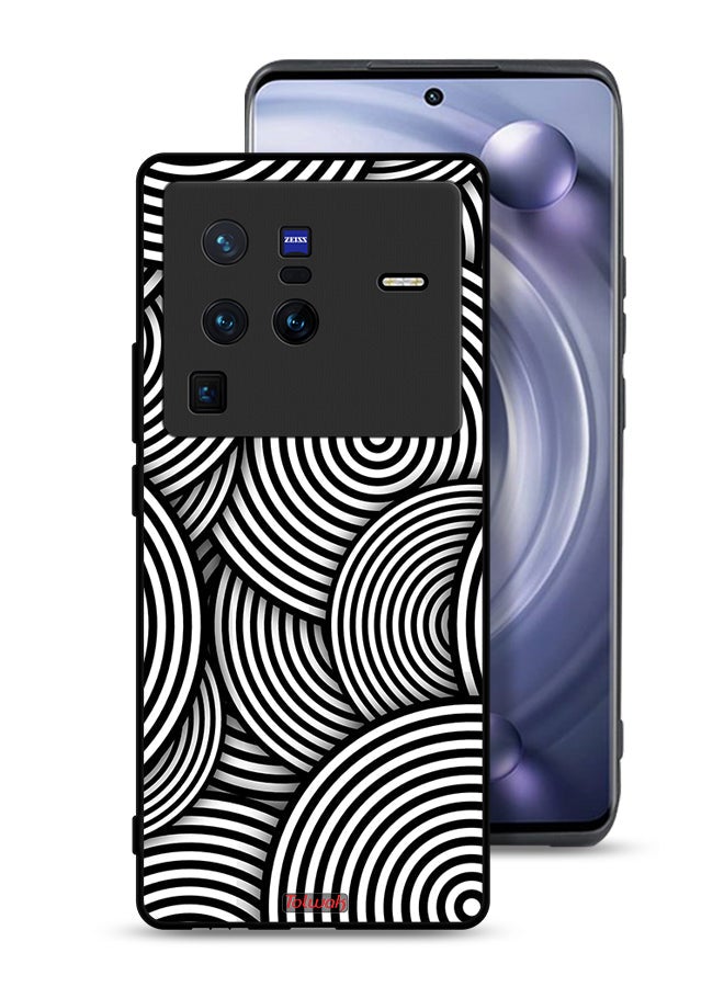 Tolwak Vivo X80 Pro Protective Case Cover Circles Illusion Pattern - Image 1