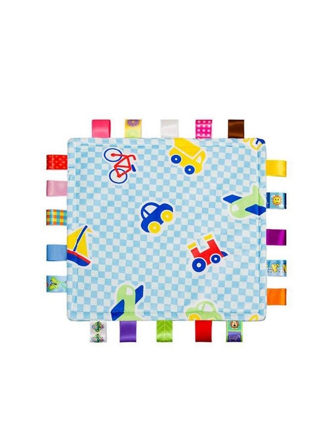 G-Tree Baby Boy Tag Security Blanket Plush Security Comforter Tag Blankets Soft Security Blanket Shower Gift For Baby  - Image 3