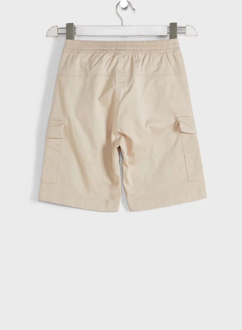 Calvin Klein Jeans Kids Logo Cargo Shorts
