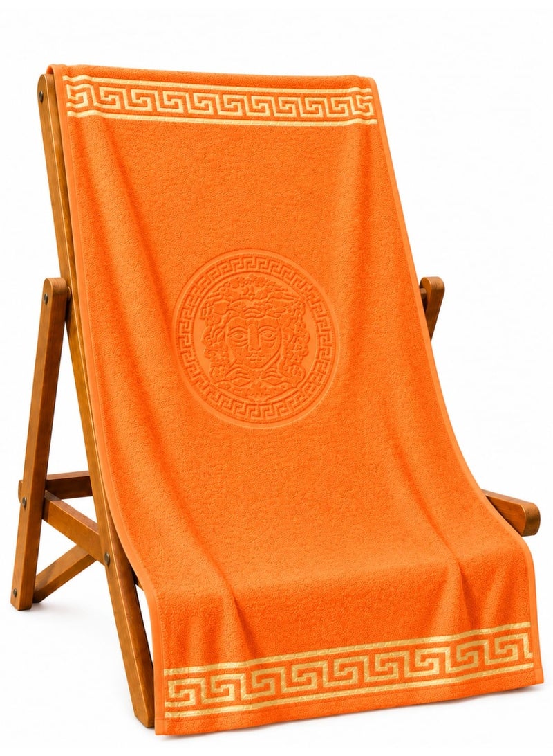 Large cotton beach towel, 90x165 cm - Image 2
