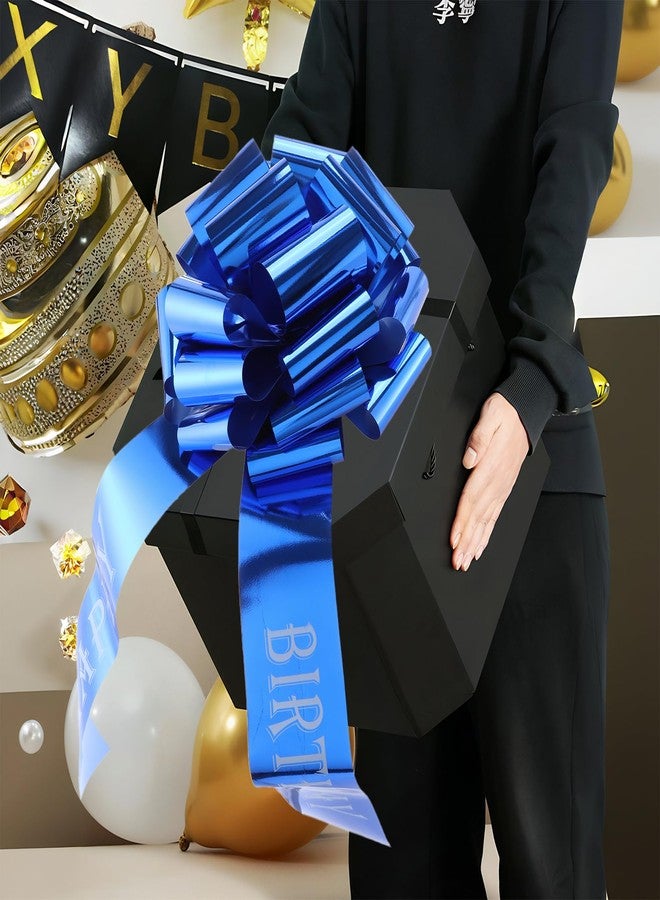 HCHENBOW Happy Birthday 14 Inch Big Bow,1Pcs Big Bow for Present,Big Gift Bow for Appliances,Bikes,Table Decorations and Party Events Decoration(dark blue) - Image 5