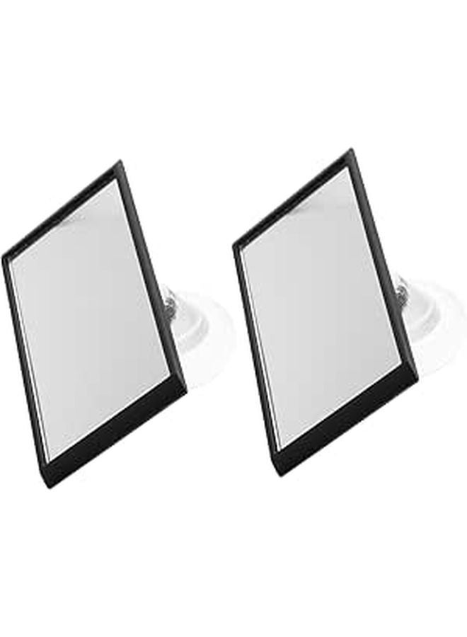 2Pcs Universal Car Backseat Safety Rearview Mirror Wide Angle Seat Headrest Mount - Image 1