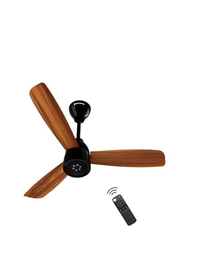 atomberg Renesa Enzel 900mm Newly Launched BLDC Ceiling Fan with Remote | BEE 5 star |High Air Delivery | LED Speed Indicator| Low Noise | Sleek Design |Power Saving| 3 Year Warranty | Honey Maplewood - Image 1