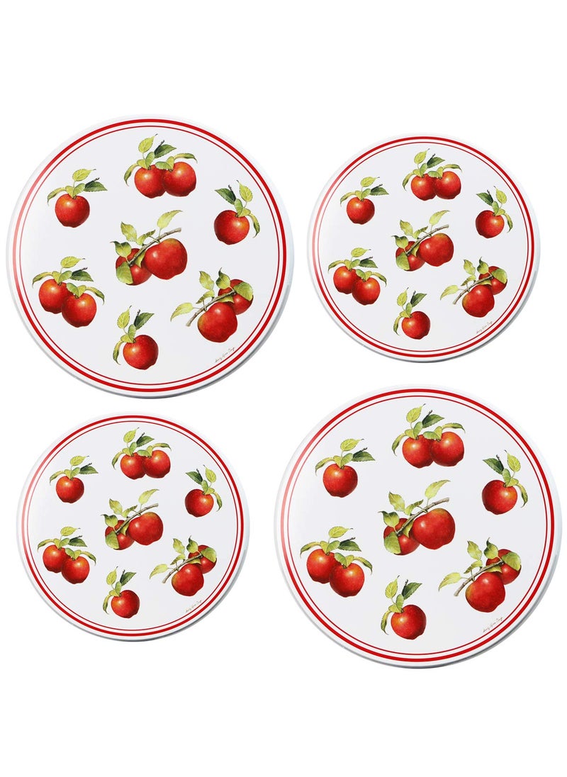Reston Lloyd Reston Lloyd Harvest Apple Electric Stovetop Cover 210  28 Red white 