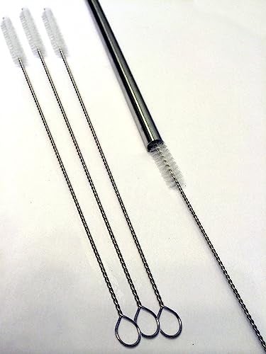 CocoStraw Drink Straw Cleaning Brush - set of 4 Stainless Steel brushes for drinking straws, Tumblers, sippy Cups and more! - Image 1