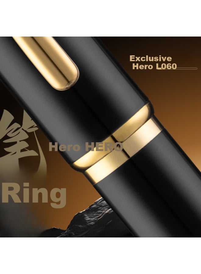 Hero Fountain Pen Three-piece Set, Signature Pen, Student Birthday Gift, Ink Elegant Collection Blue Gift Box - Image 5