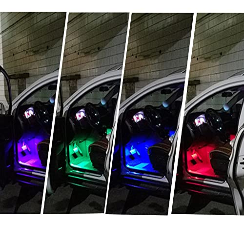 Cottonbell 194 W5W 168 RGB T10 LED Light Bulb with Remote Control Atmosphere Lights for Car Interior/Map/Dome/Door/License Plate Light Courtesy Lights 6 pack - Image 3