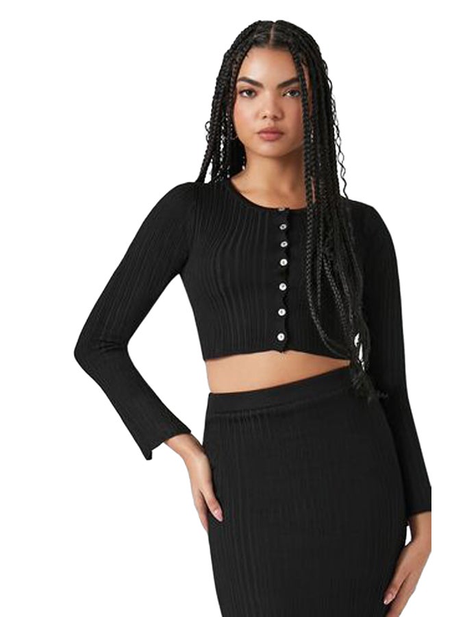 FOREVER 21 Rib-Knit Long-Sleeve Top & Skirt Set - Image 5