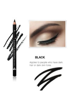 Excefore 12 Piece Waterproof Brow Pencil, Sweatproof Long Lasting Makeup Pencil, Eyebrow Eyeliner Pencils Makeup Pen, Women Professional Eye Makeup Pencil (Black)  - Image 2