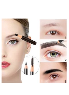 Excefore 12 Piece Waterproof Brow Pencil, Sweatproof Long Lasting Makeup Pencil, Eyebrow Eyeliner Pencils Makeup Pen, Women Professional Eye Makeup Pencil (Black)  - Image 4