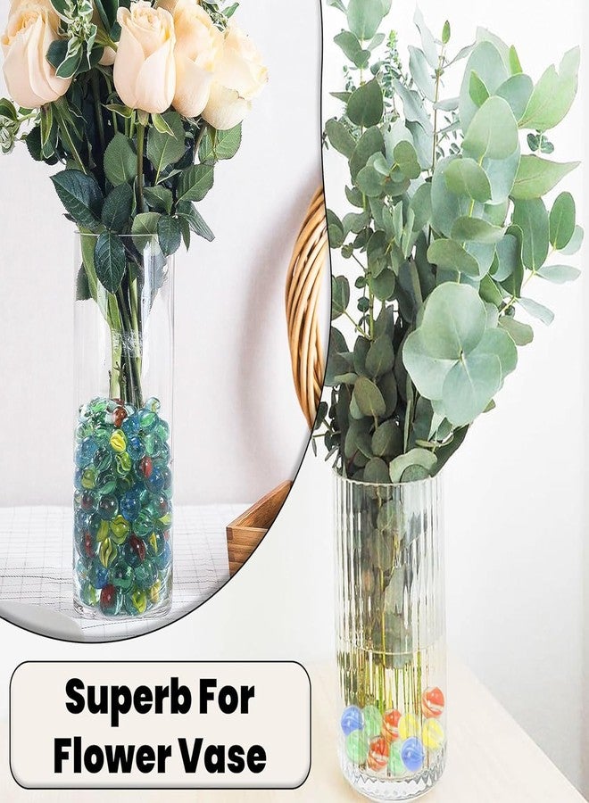 ScentRose أحجار زينة سنت روز لتزيين المنزل، كرات زجاجية مستديرة متنوعة، عبوة من 90 قطعة - Image 3