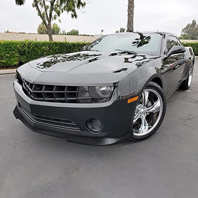 Spec-D Tuning Black Front Bumper Lip Compatible with Chevrolet Chevy Camaro V6 2010-2013 - Image 2