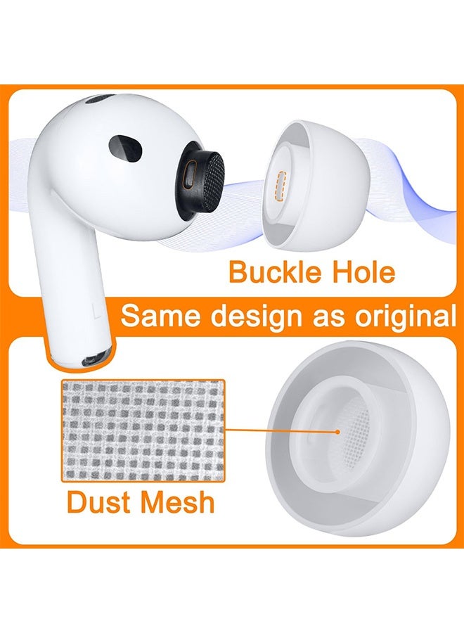 GIFT 4 Pairs Silicone Eartips for AirPods Pro 3 (3rd Generation 2025), Pro3 Replacement Earbud Ear Tips with Cleaning Kit - Image 4
