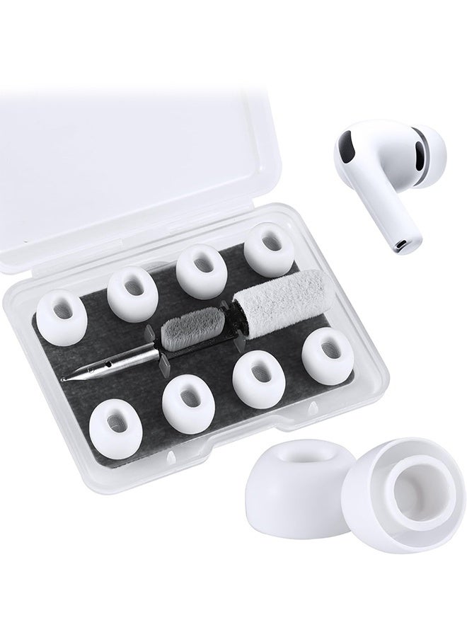GIFT 4 Pairs Silicone Eartips for AirPods Pro 3 (3rd Generation 2025), Pro3 Replacement Earbud Ear Tips with Cleaning Kit - Image 1