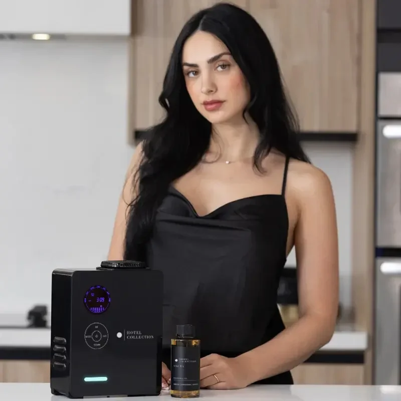 Hotel Collection Hotel Collection Penthouse Scent Diffuser Advanced Atomization Technology, Programmable Timer, Secure Fragrance Lock, Waterless and Heatless, Cold Air Diffusion Built-in Fan Safe for Everyone 1,200 sq ft - Black