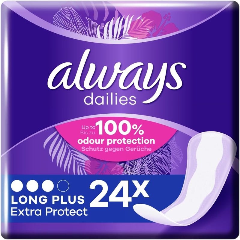 Always Dailies Pantyliners Long Plus 24 Liners - Image 2