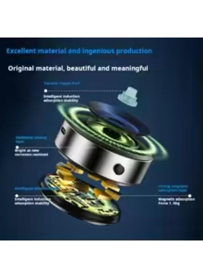 ELTRAZONE Upgraded Vacuum Magnetic Wireless Charger Suction Phone Mount – Perfect for Car, Mirror, Gym, and Home Use, Fast Charging for iPhone 12/13/14/15/16 Series - Image 1