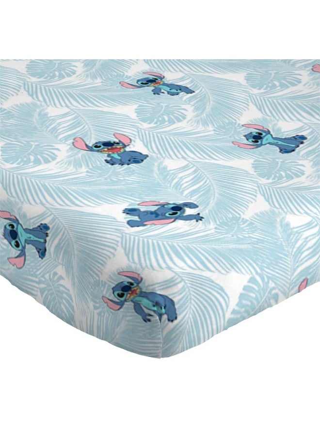 Jay Franco - Disney Lilo And Stitch Floral Fun Twin Sheet Set - 3 Piece Set Super Soft And Cozy Kid S Bedding - Fade Resistant Microfiber Sheets Official Disney Product - Image 1