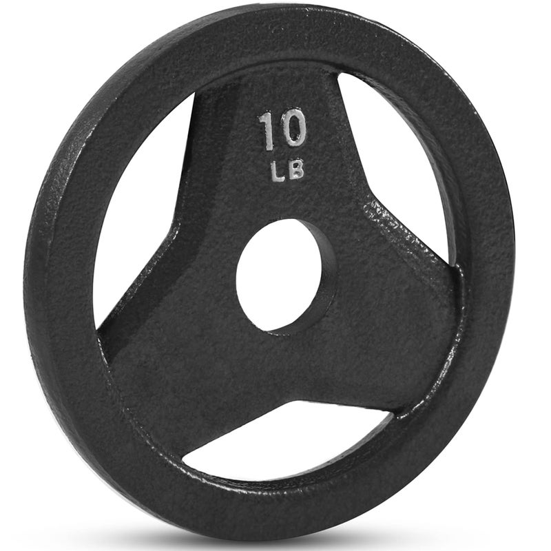 JFIT Cast Iron Olympic 2Inch Grip Plate for Barbell Single Plate 10 LB