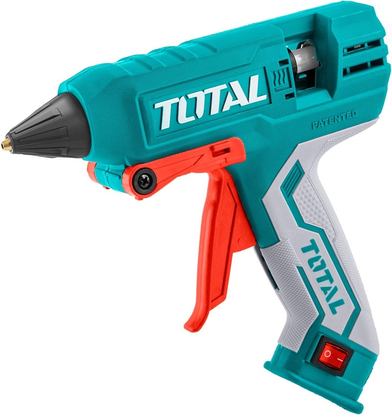 توتال مسدس غراء ساخن من توتال، بقدرة 30 واط / 220 واط، قطر العود 11.2 مم، يأتي مع 8 أعواد غراء بطول 150 مم - Image 1