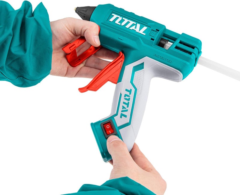 توتال مسدس غراء ساخن من توتال، بقدرة 30 واط / 220 واط، قطر العود 11.2 مم، يأتي مع 8 أعواد غراء بطول 150 مم - Image 3